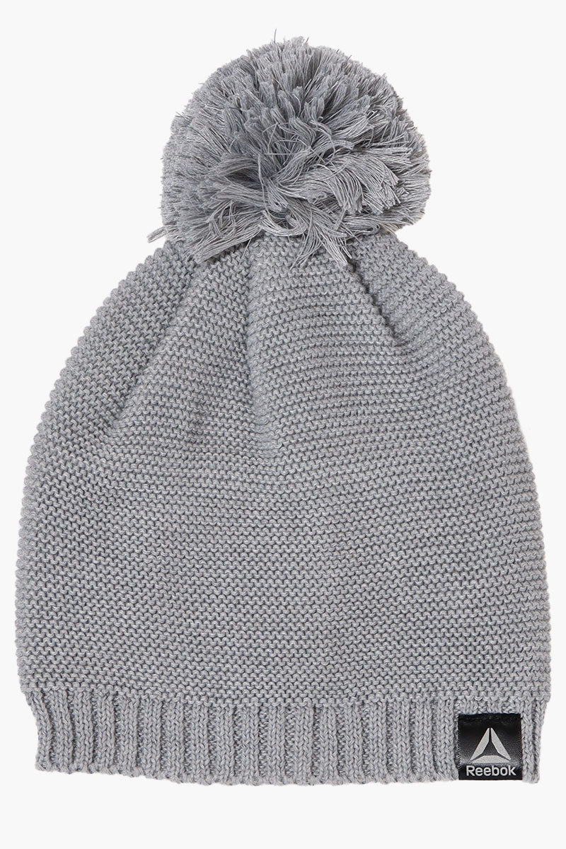 Grey mens bobble hat on sale