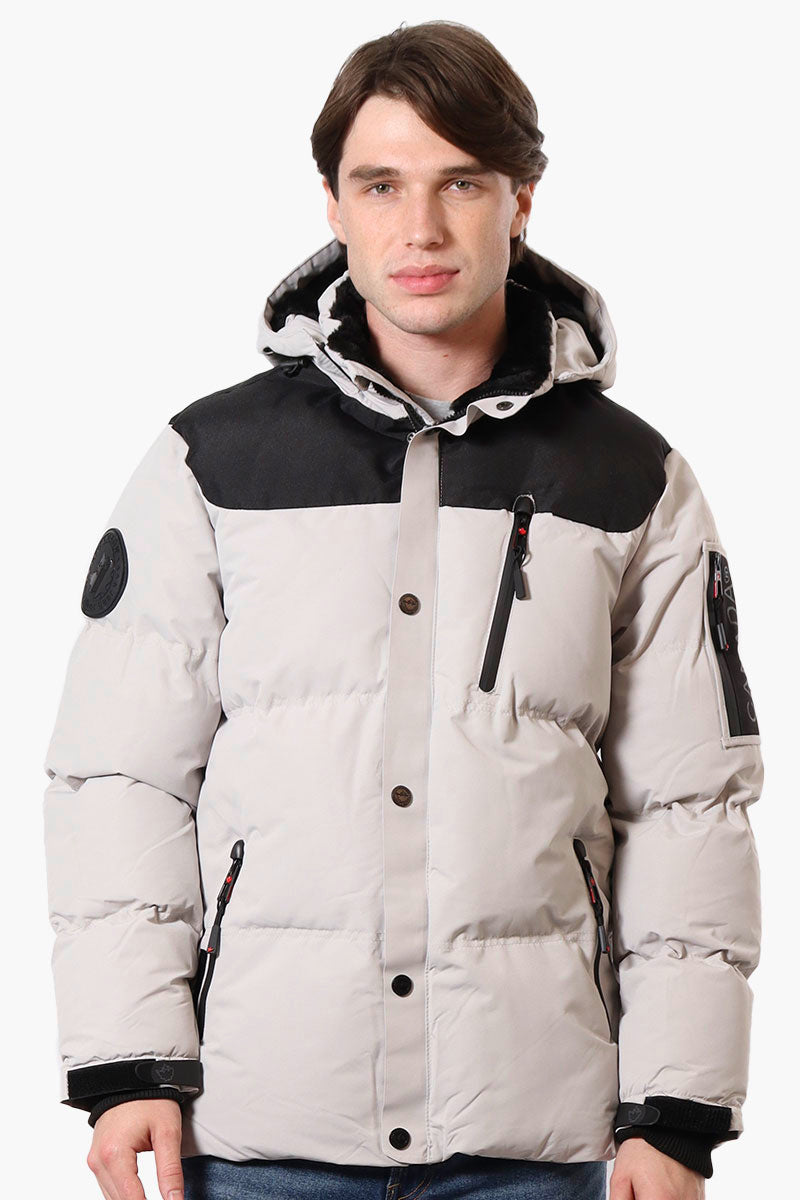 Canada Weather Gear Mouton Lined Bomber Jacket Stone