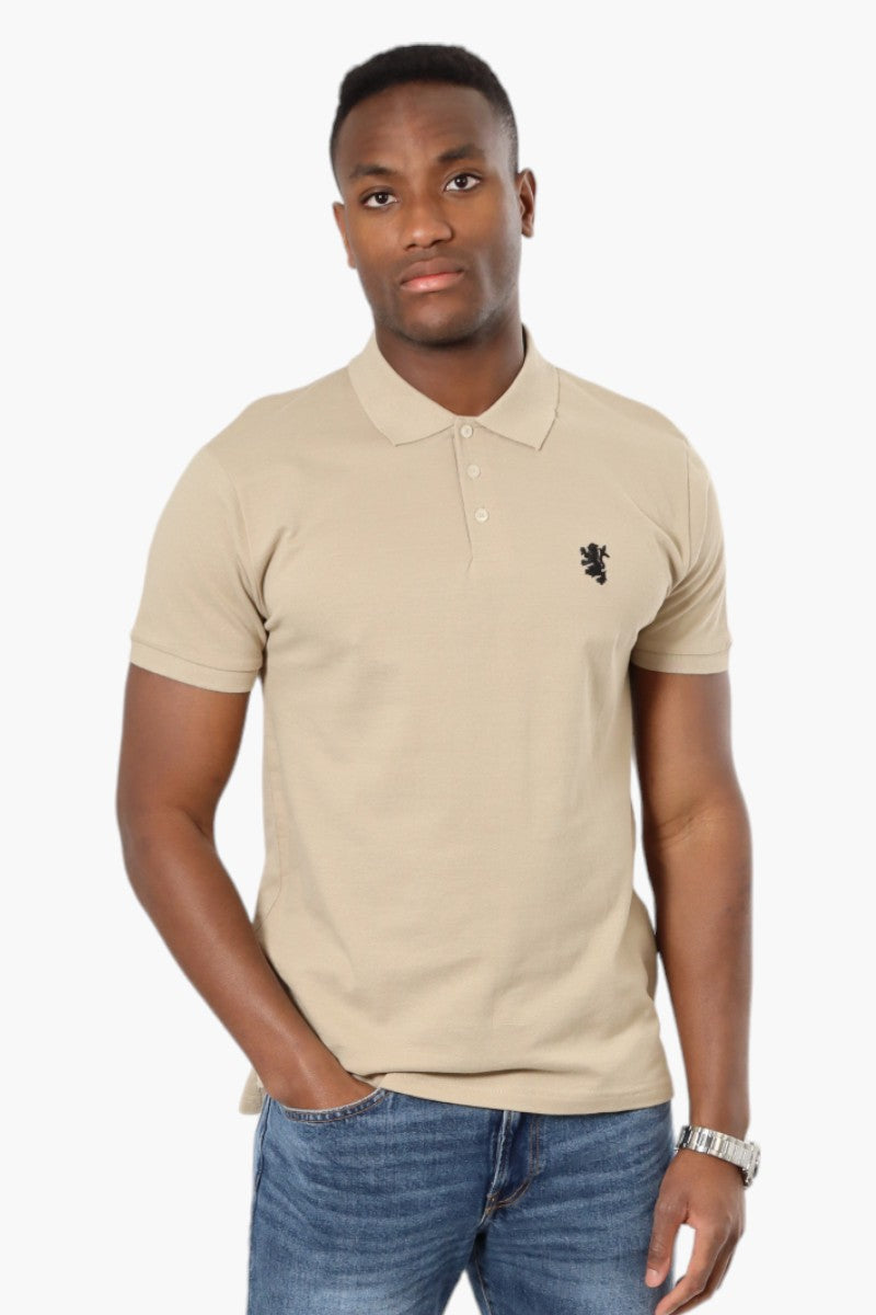 Mens beige polo best sale