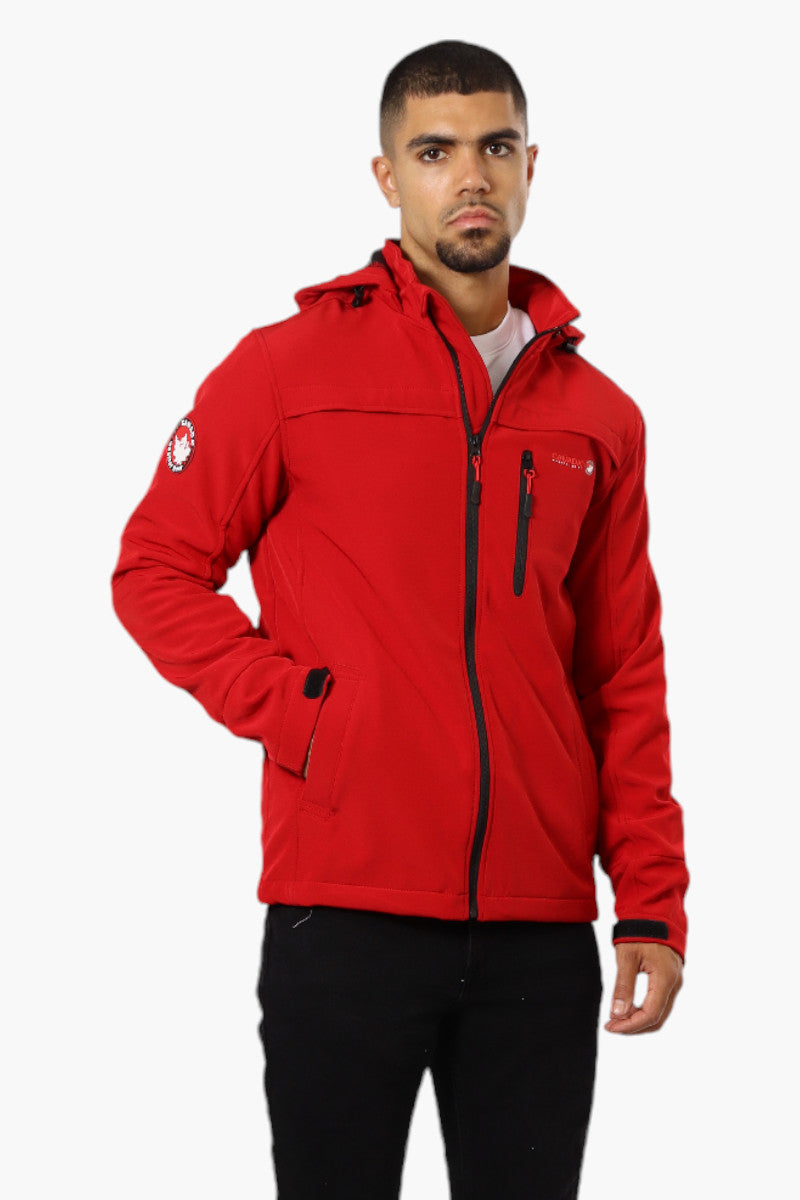 Canada Weather Gear Hooded Fleece Lined Lightweight Jacket Red