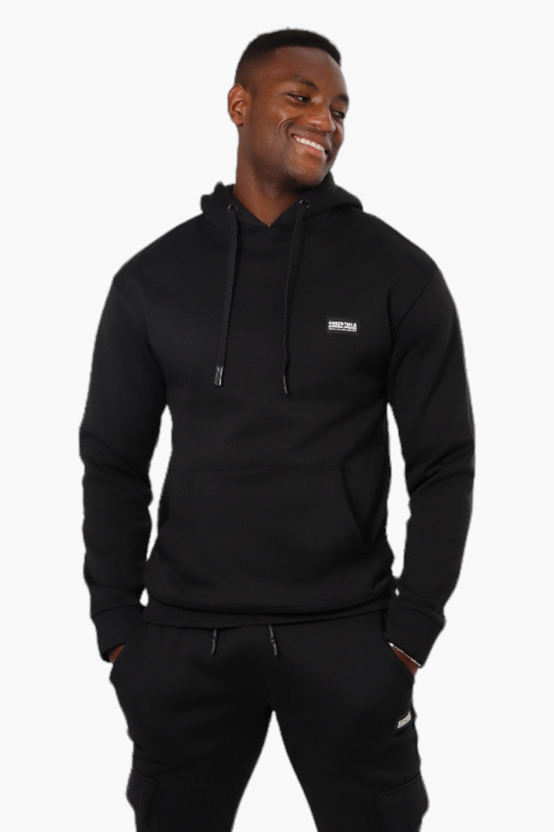 Essentials Solid Basic Pullover Hoodie Black S Men s International Clothiers