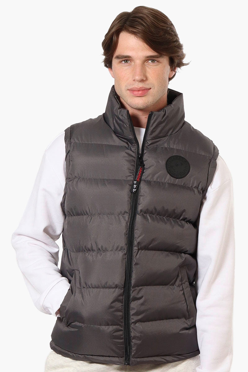 Canada Weather Gear Solid Bubble Vest - Grey - Mens Vests - International Clothiers