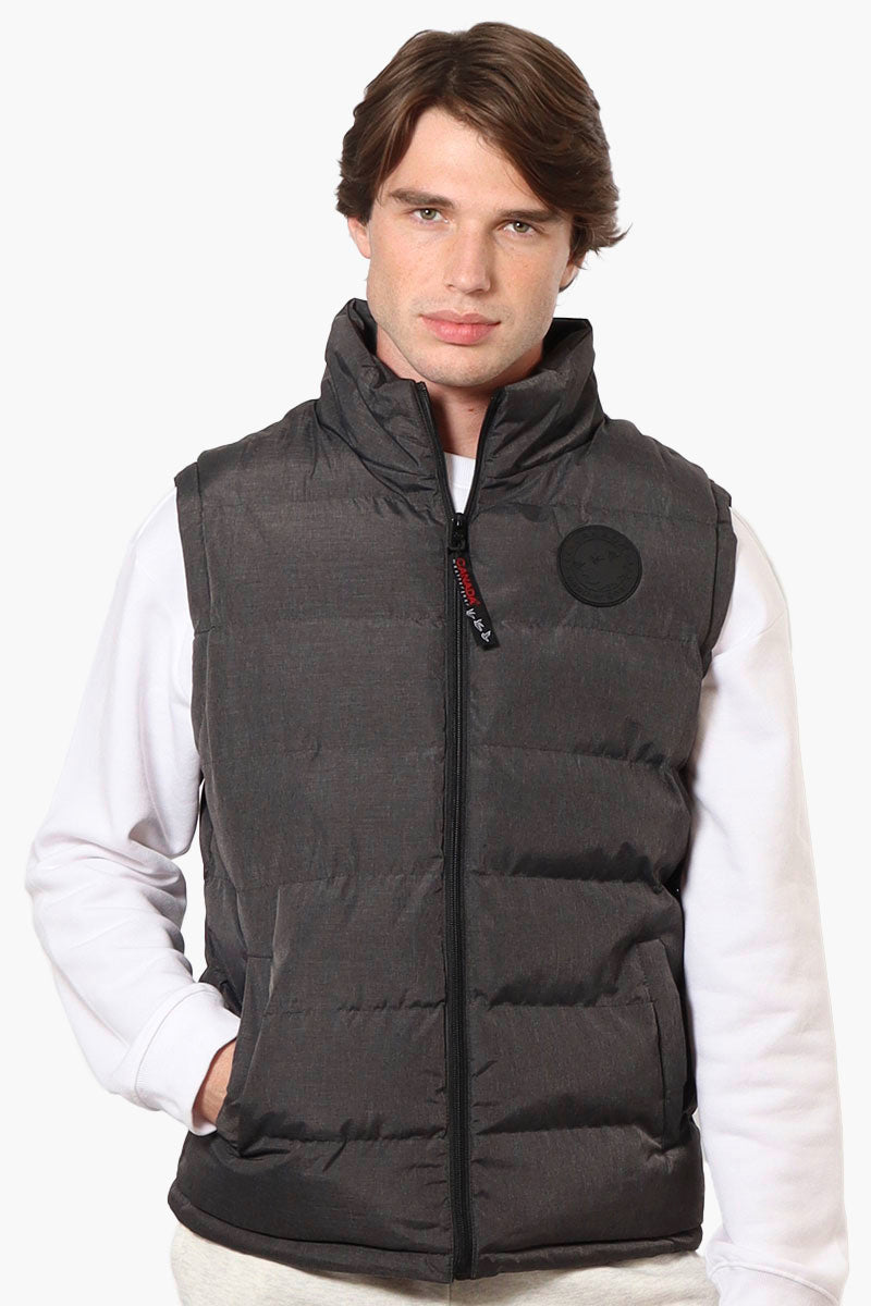 Canada Weather Gear Solid Bubble Vest - Grey - Mens Vests - International Clothiers