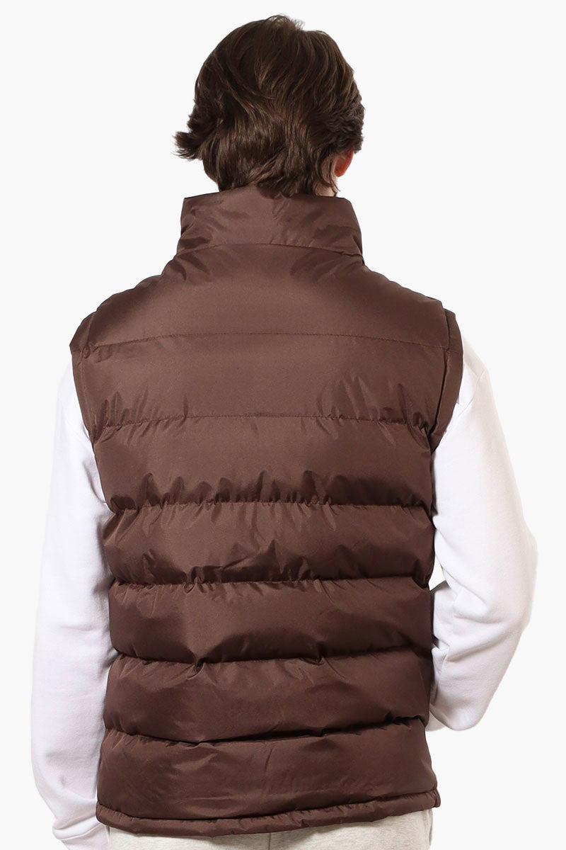 Canada Weather Gear Solid Bubble Vest - Brown - Mens Vests - International Clothiers