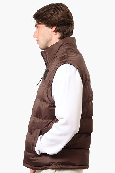 Canada Weather Gear Solid Bubble Vest - Brown - Mens Vests - International Clothiers