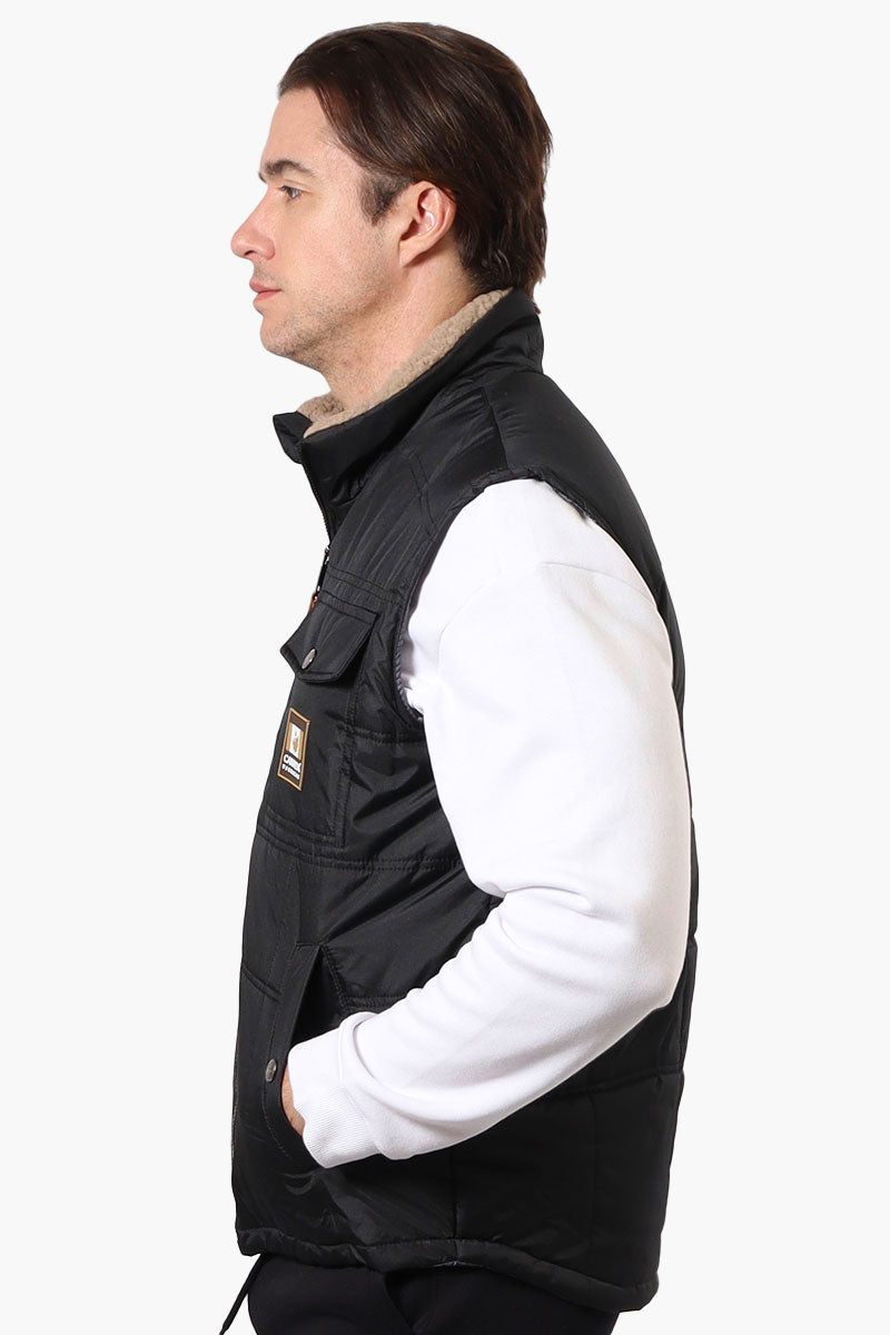 Canada Work Gear Sherpa Collar Bubble Vest - Black - Mens Vests - International Clothiers