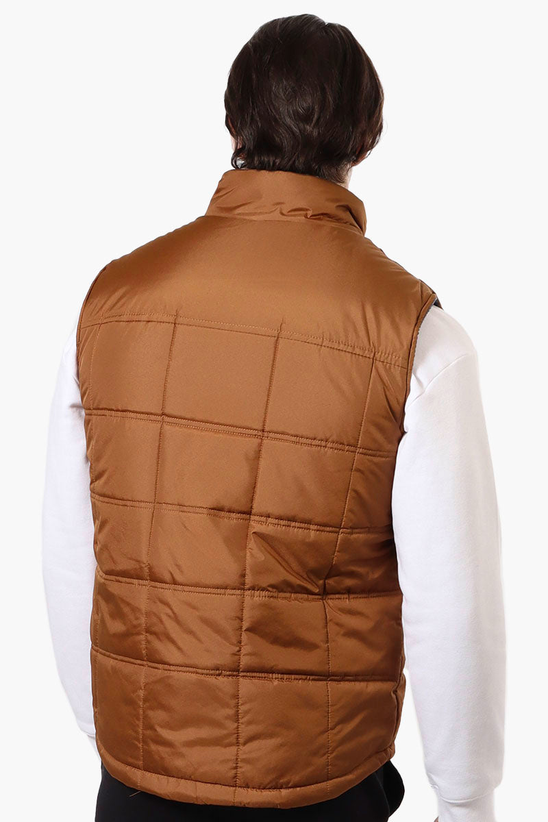 Canada Work Gear Sherpa Collar Bubble Vest - Brown - Mens Vests - International Clothiers