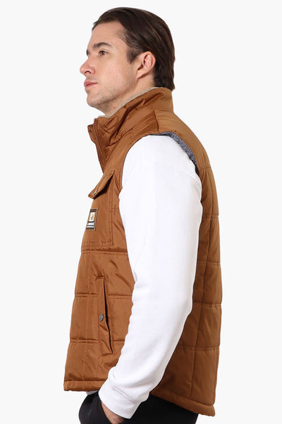 Canada Work Gear Sherpa Collar Bubble Vest - Brown - Mens Vests - International Clothiers