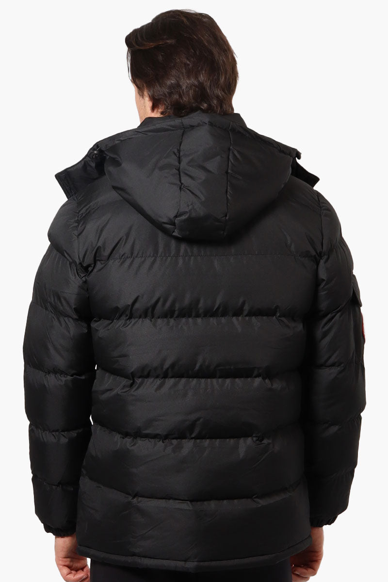 Canada Weather Gear Zip Pocket Bubble Bomber Jacket - Black - Mens Bomber Jackets - International Clothiers