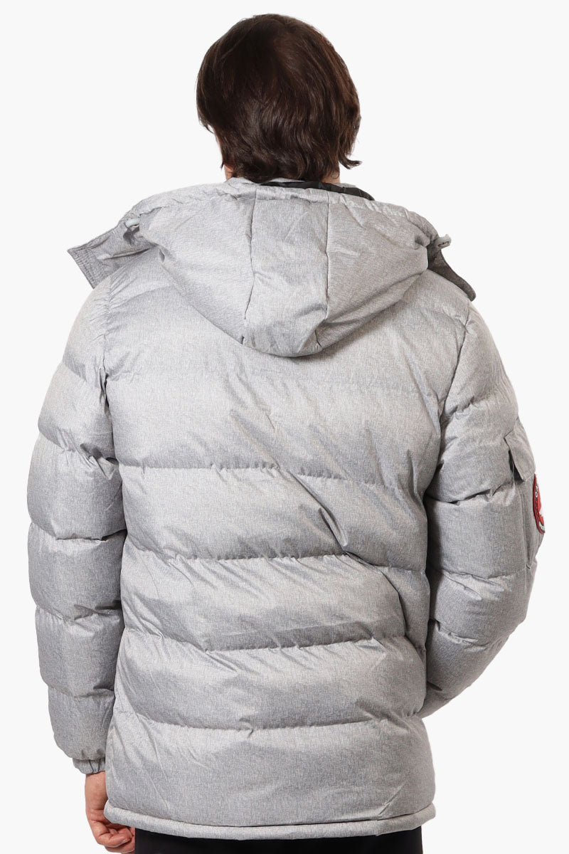 Canada Weather Gear Zip Pocket Bubble Bomber Jacket - Grey - Mens Bomber Jackets - International Clothiers