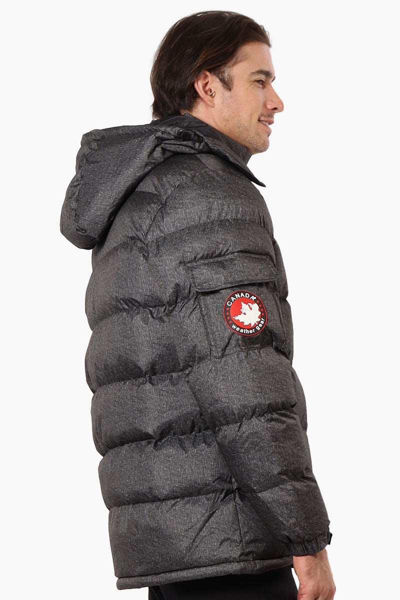 Canada Weather Gear Zip Pocket Bubble Bomber Jacket - Grey - Mens Bomber Jackets - International Clothiers