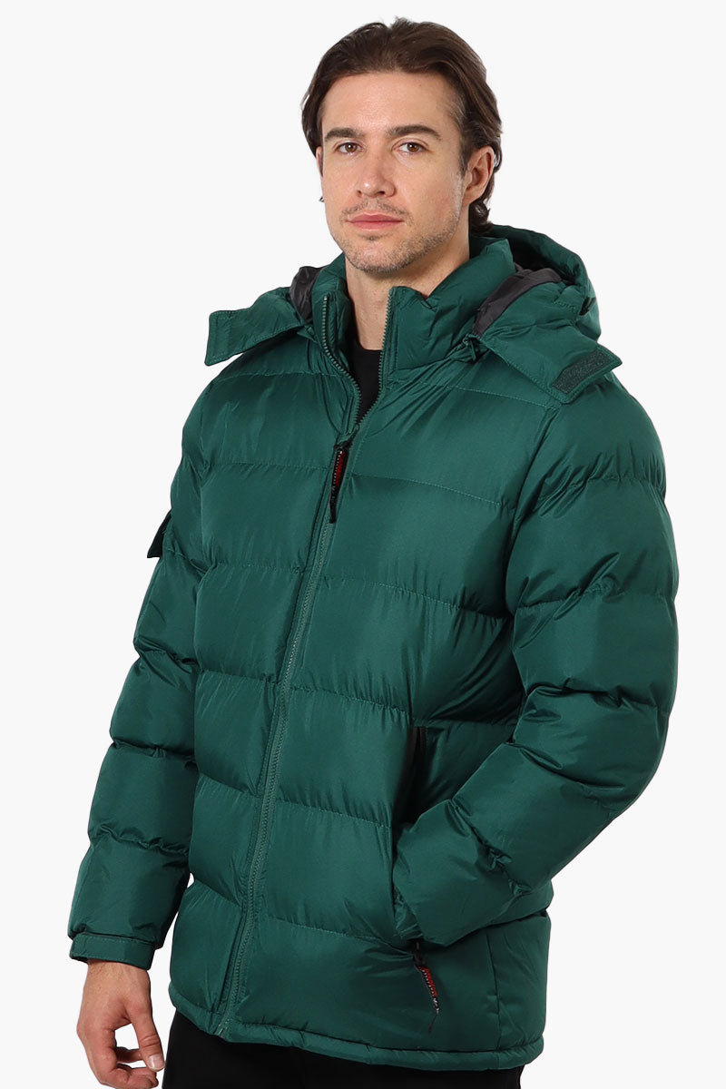 Canada Weather Gear Zip Pocket Bubble Bomber Jacket - Green - Mens Bomber Jackets - International Clothiers