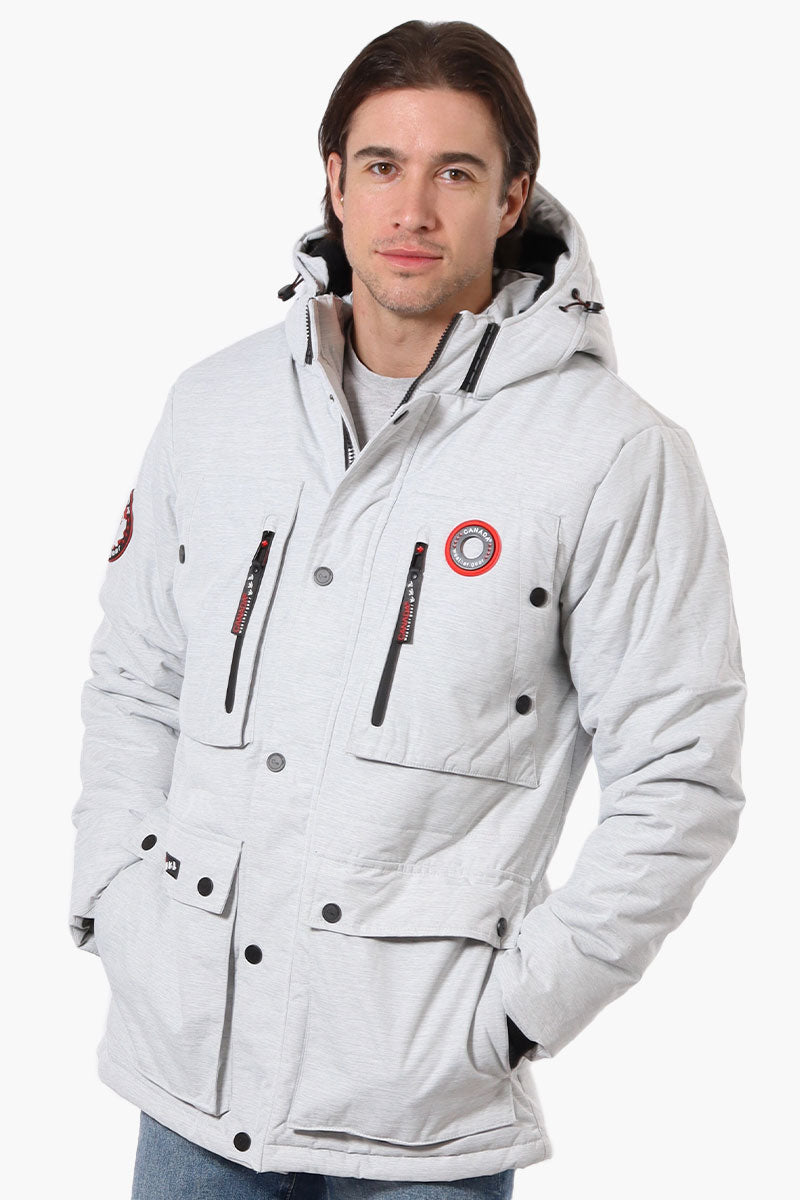 Canada Weather Gear Mouton Lined Parka Jacket - White - Mens Parka Jackets - International Clothiers