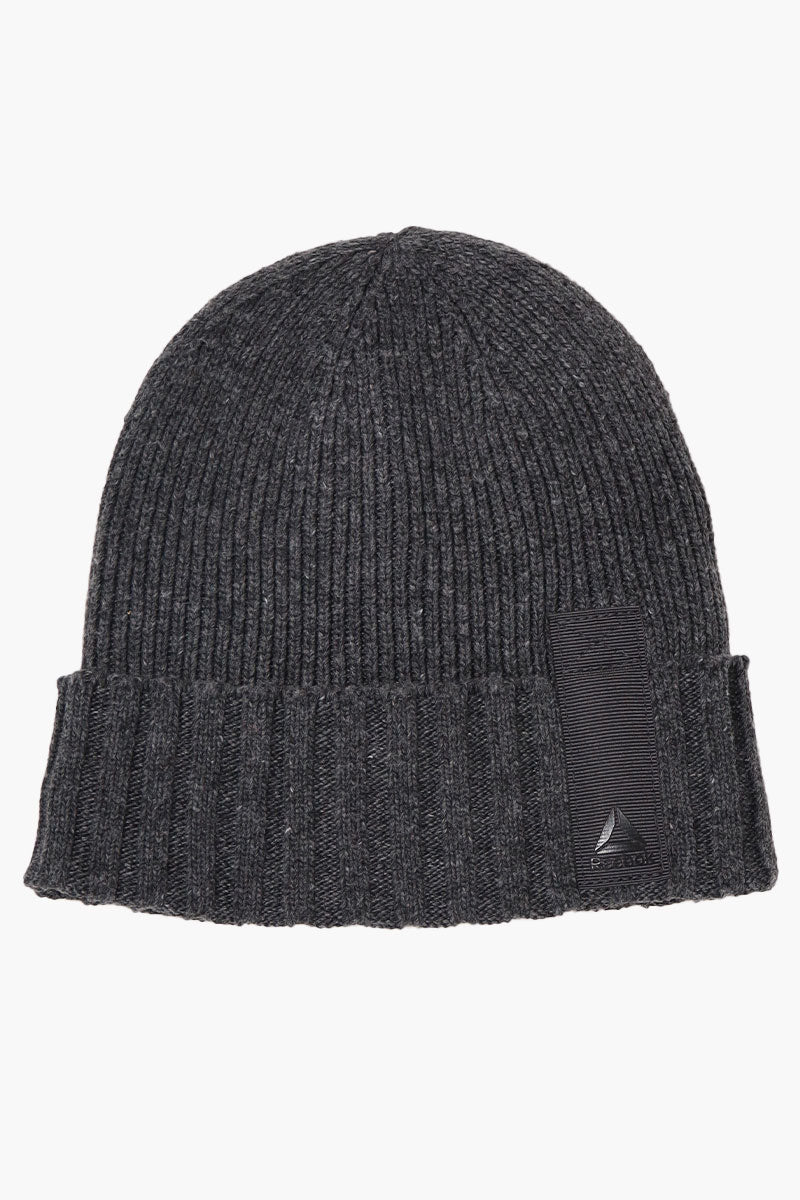 Reebok Ribbed Cuffed Beanie Hat - Black - Mens Hats - International Clothiers