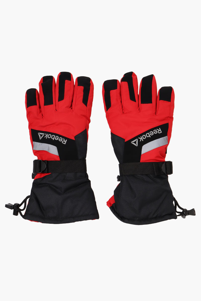 Reebok Touch Screen Ski Gloves - Red - Mens Gloves - International Clothiers