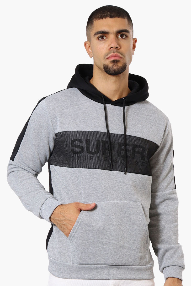 Super Triple Goose Mesh Insert Hoodie - Grey - Mens Hoodies & Sweatshirts - International Clothiers