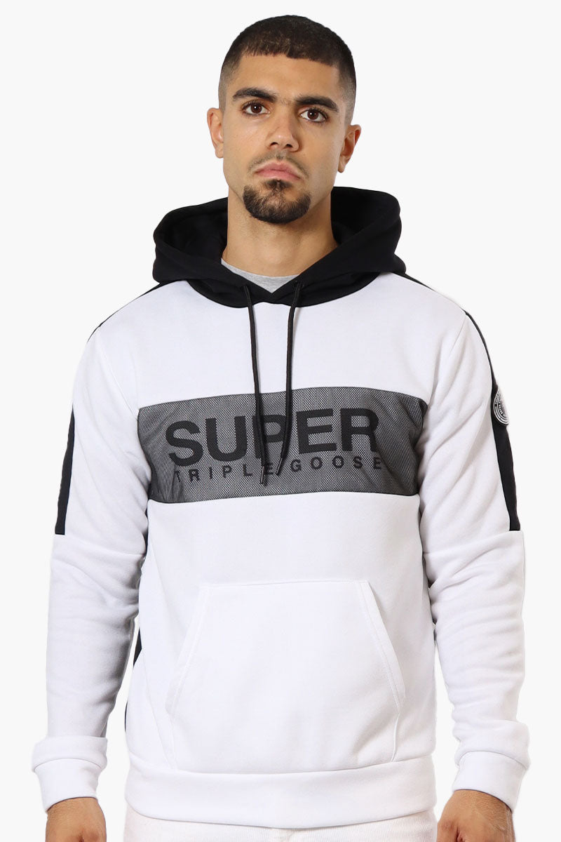 Super Triple Goose Mesh Insert Hoodie - Cream - Mens Hoodies & Sweatshirts - International Clothiers