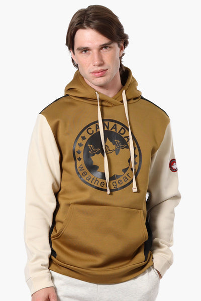 Canada Weather Gear Colour Block Hoodie - Brown - Mens Hoodies & Sweatshirts - International Clothiers