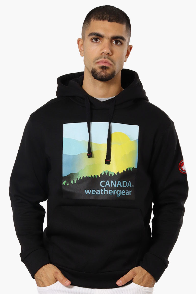 Canada Weather Gear Forest Graphic Hoodie - Black - Mens Hoodies & Sweatshirts - International Clothiers