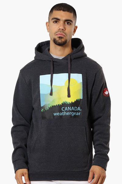 Canada Weather Gear Forest Graphic Hoodie - Grey - Mens Hoodies & Sweatshirts - International Clothiers