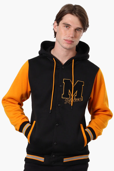 Mecca Colour Block Varsity Lightweight Jacket - Yellow - Mens Lightweight Jackets - International Clothiers