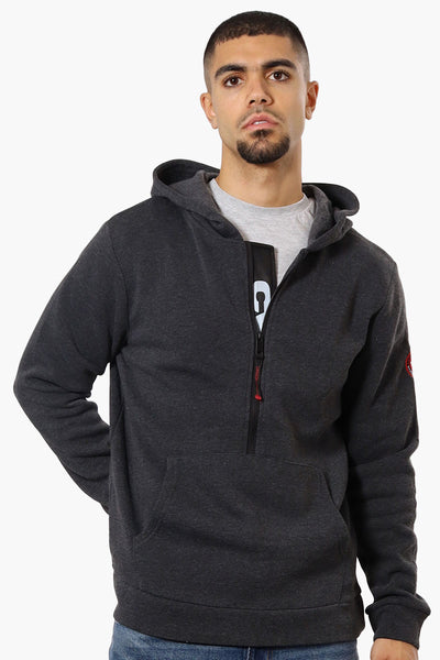 Canada Weather Gear Logo Zipper Detail Hoodie - Black - Mens Hoodies & Sweatshirts - International Clothiers