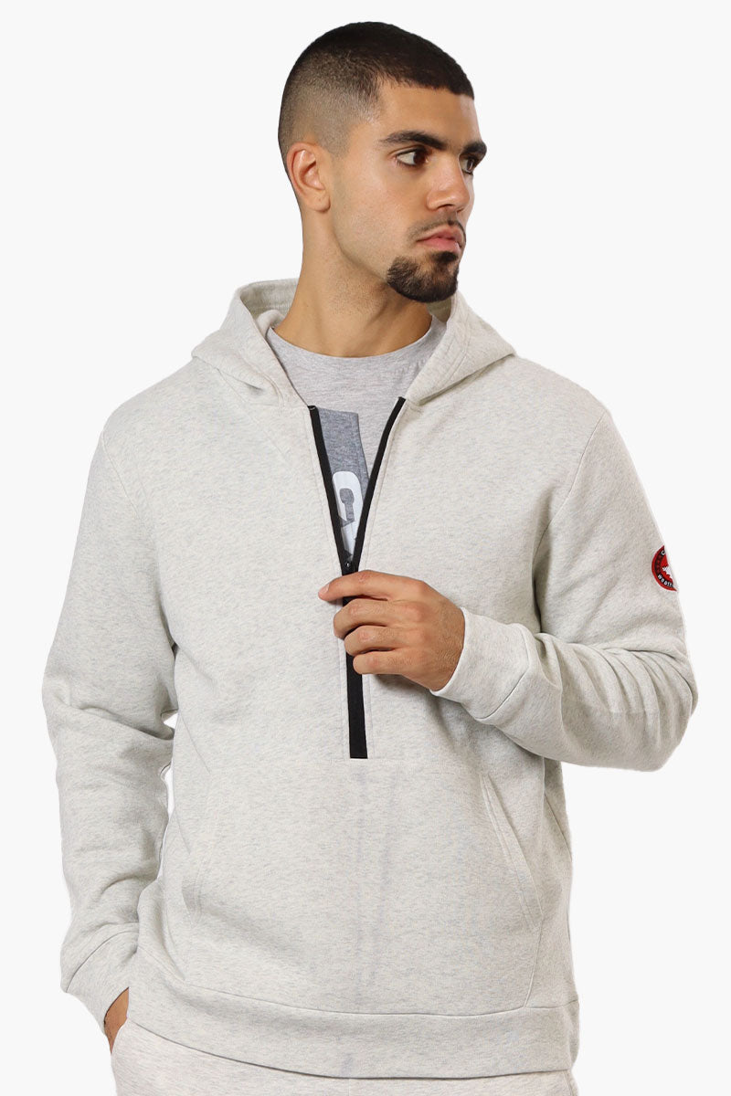 Canada Weather Gear Logo Zipper Detail Hoodie - Stone - Mens Hoodies & Sweatshirts - International Clothiers