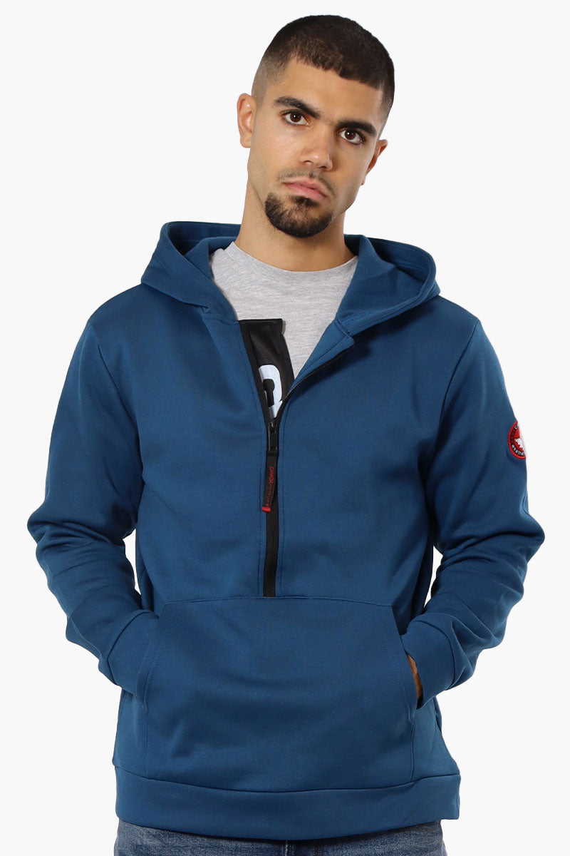 Canada Weather Gear Logo Zipper Detail Hoodie - Navy - Mens Hoodies & Sweatshirts - International Clothiers