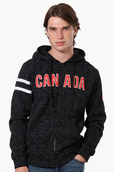 Canada Weather Gear Sleeve Stripe Zip Up Hoodie - Black - Mens Hoodies & Sweatshirts - International Clothiers