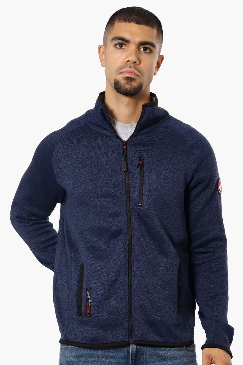 Canada Weather Gear Fleece Full Zip Lightweight Jacket - Navy - Mens Lightweight Jackets - International Clothiers