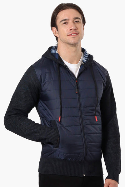 Canada Weather Gear Hooded Fleece Lined Lightweight Jacket - Navy - Mens Lightweight Jackets - International Clothiers