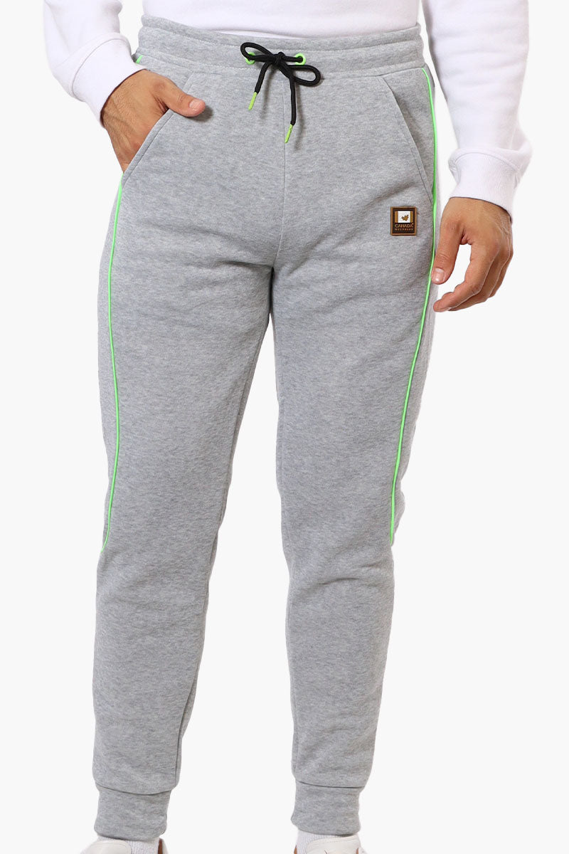 Canada Work Gear Contrast Piping Detail Joggers - Grey - Mens Joggers & Sweatpants - International Clothiers