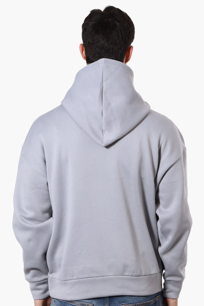 Essentials By Drill Box Logo Fleece Hoodie - Grey - Mens Hoodies & Sweatshirts - International Clothiers