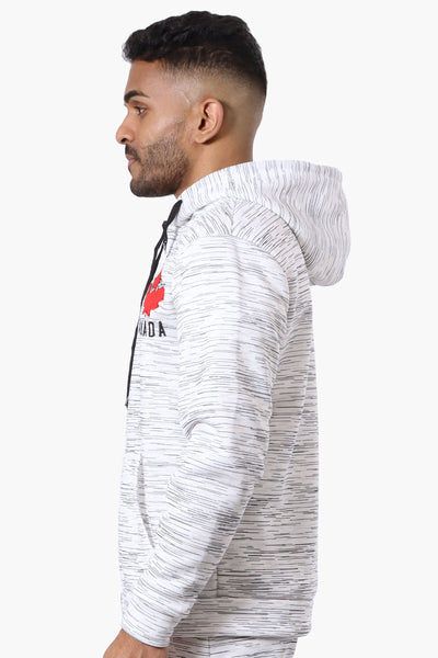 Canada Weather Gear Patterned Zip Up Hoodie - White - Mens Hoodies & Sweatshirts - International Clothiers