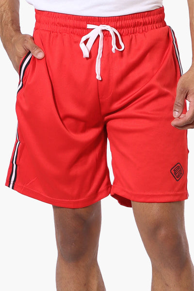 Mecca Side Stripe Mesh Shorts - Red - Mens Shorts & Capris - International Clothiers