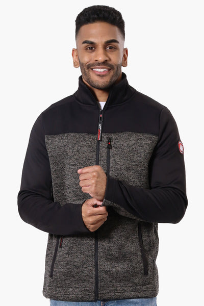 Canada Weather Gear Zip Up Fleece Lightweight Jacket - Black - Mens Lightweight Jackets - International Clothiers