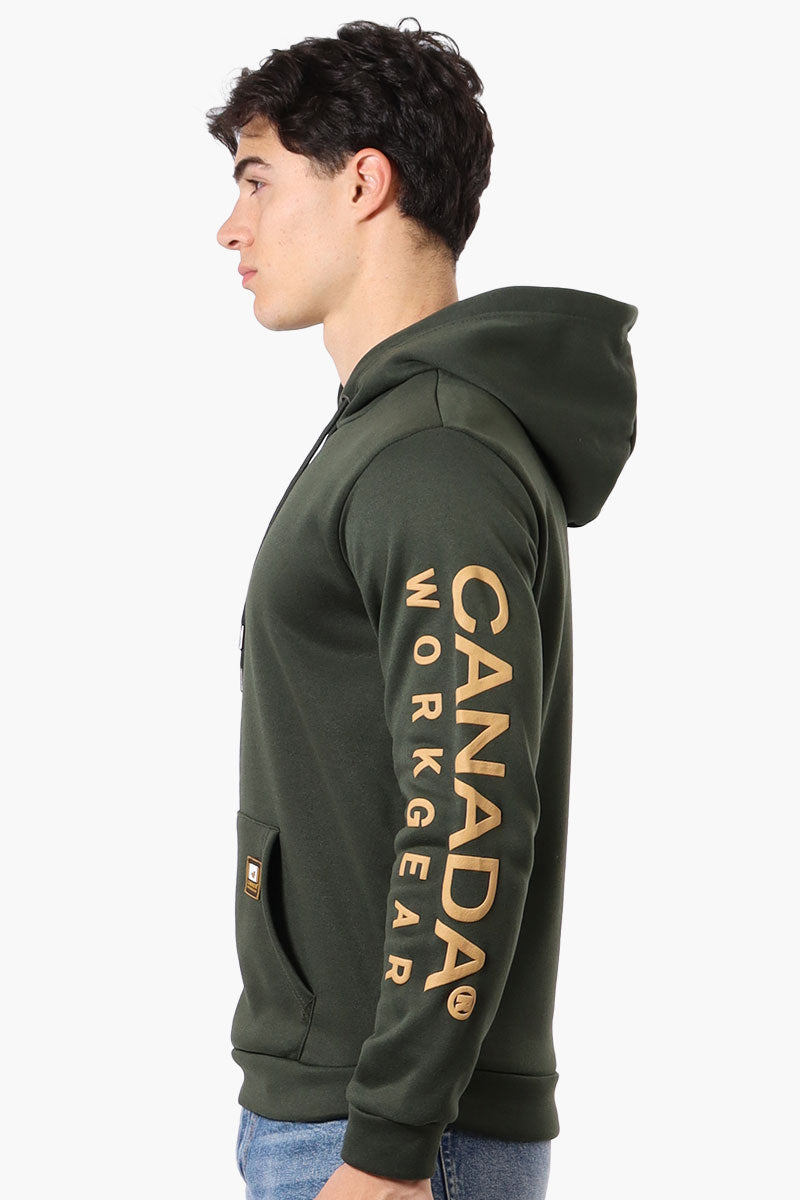 Canada Work Gear Sleeve Print Hoodie - Olive - Mens Hoodies & Sweatshirts - International Clothiers