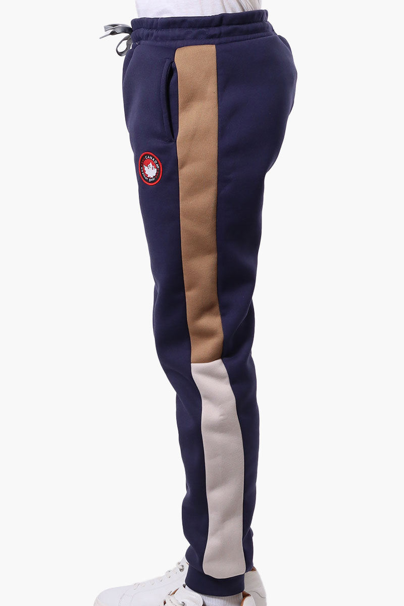 Canada Weather Gear Side Stripe Colour Block Joggers - Navy - Mens Joggers & Sweatpants - International Clothiers