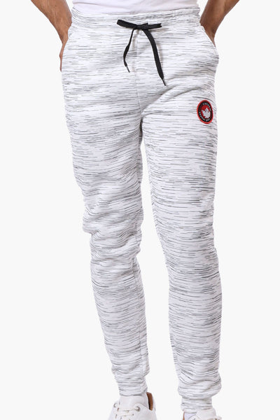 Canada Weather Gear Patterned Tie Waist Joggers - White - Mens Joggers & Sweatpants - International Clothiers