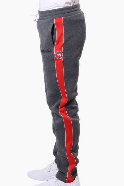 Essentials Super Triple Goose Side Stripe Tie Waist Sweatpants - Grey - Mens Joggers & Sweatpants - International Clothiers