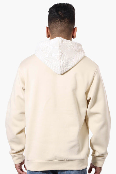 Saints Studio Crochet Detail Hoodie - Cream - Mens Hoodies & Sweatshirts - International Clothiers