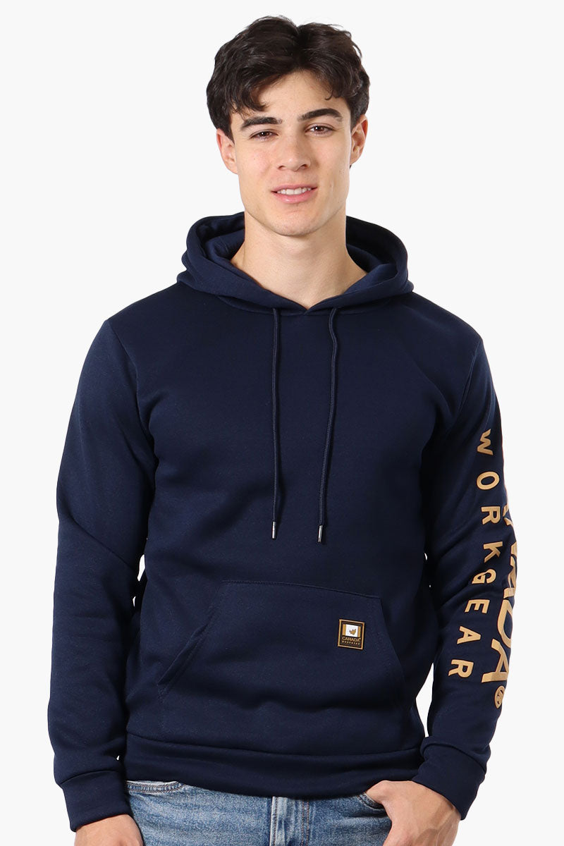 Canada Work Gear Sleeve Print Hoodie - Navy - Mens Hoodies & Sweatshirts - International Clothiers