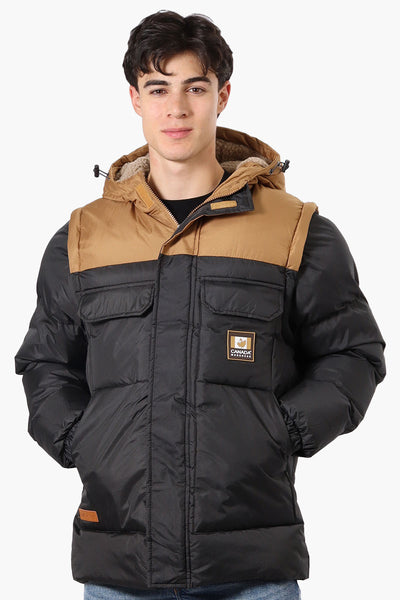 Canada Work Gear Zip Off Sleeve Parka Jacket - Black - Mens Parka Jackets - International Clothiers