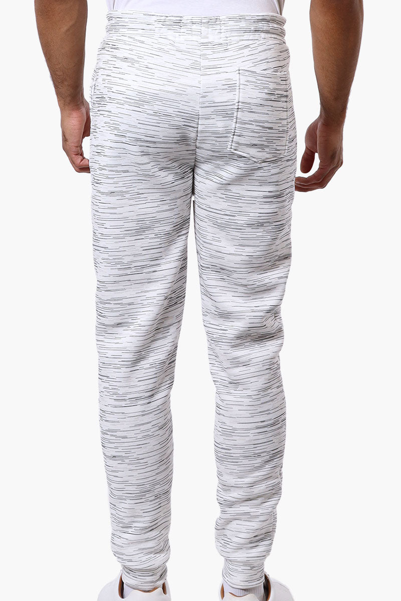 Canada Weather Gear Patterned Tie Waist Joggers - White - Mens Joggers & Sweatpants - International Clothiers