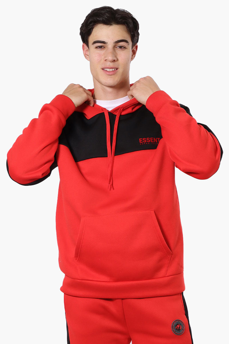 Essentials Super Triple Goose Colour Block Hoodie - Red - Mens Hoodies & Sweatshirts - International Clothiers