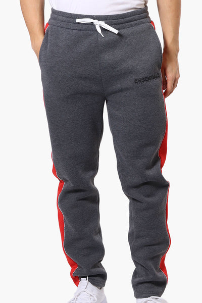 Essentials Super Triple Goose Side Stripe Tie Waist Sweatpants - Grey - Mens Joggers & Sweatpants - International Clothiers