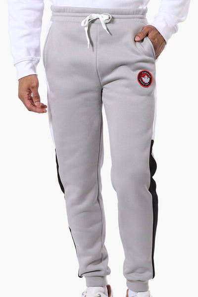 Canada Weather Gear Side Stripe Colour Block Joggers - Grey - Mens Joggers & Sweatpants - International Clothiers