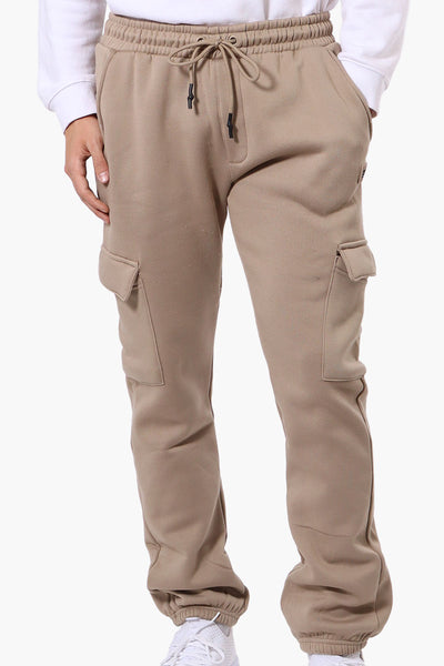 Essentials By Drill Tie Waist Cargo Joggers - Taupe - Mens Joggers & Sweatpants - International Clothiers