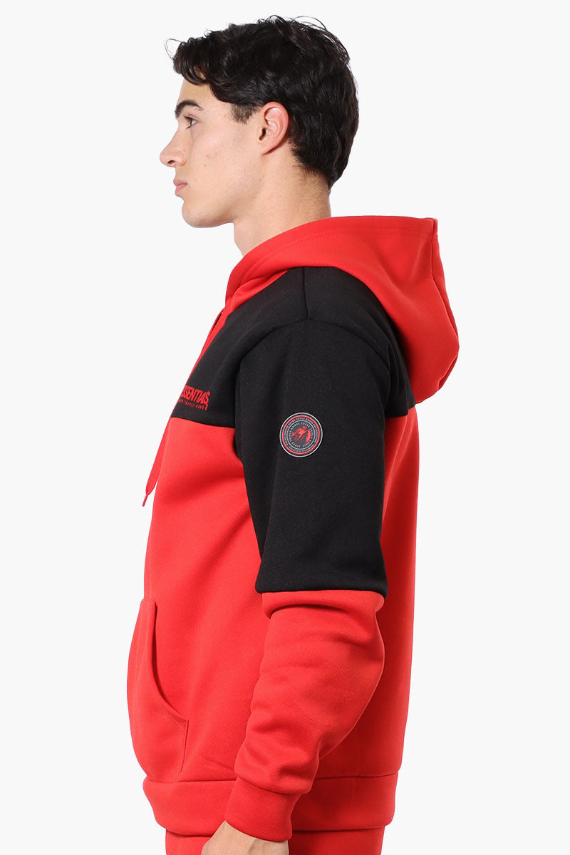 Essentials Super Triple Goose Colour Block Hoodie - Red - Mens Hoodies & Sweatshirts - International Clothiers