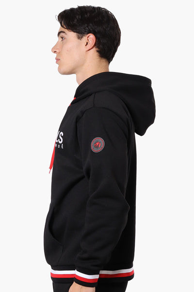 Essentials Super Triple Goose Striped Cuff Detail Hoodie - Black - Mens Hoodies & Sweatshirts - International Clothiers